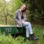 Preview: Wolljacke ohne Futter Naturbraun